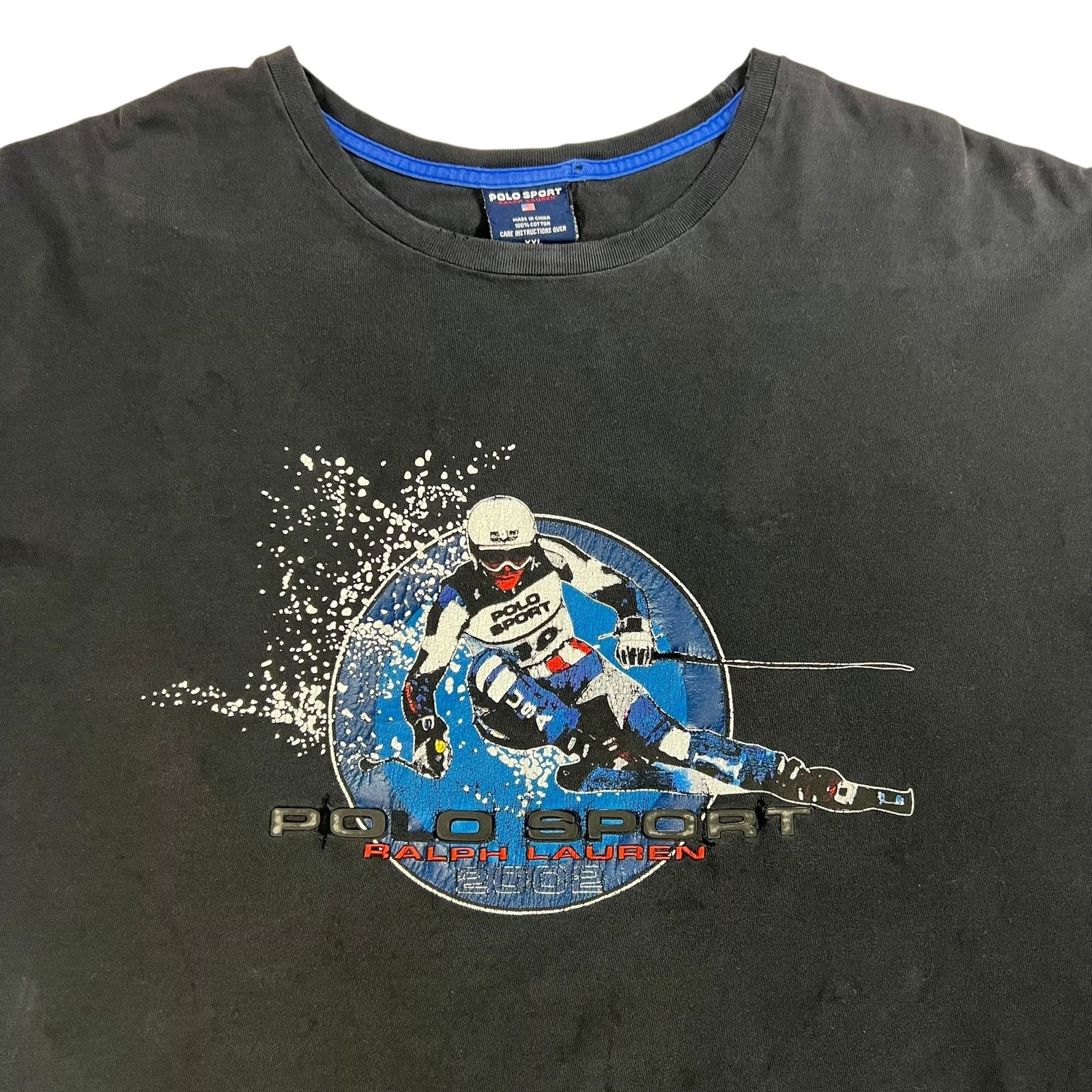 Polo Ralph Lauren × Vintage Vintage 2002 Polo Sport Ralph Lauren RL67 skier worn tee Size US XXL / EU 58 / 5 - 4 Thumbnail