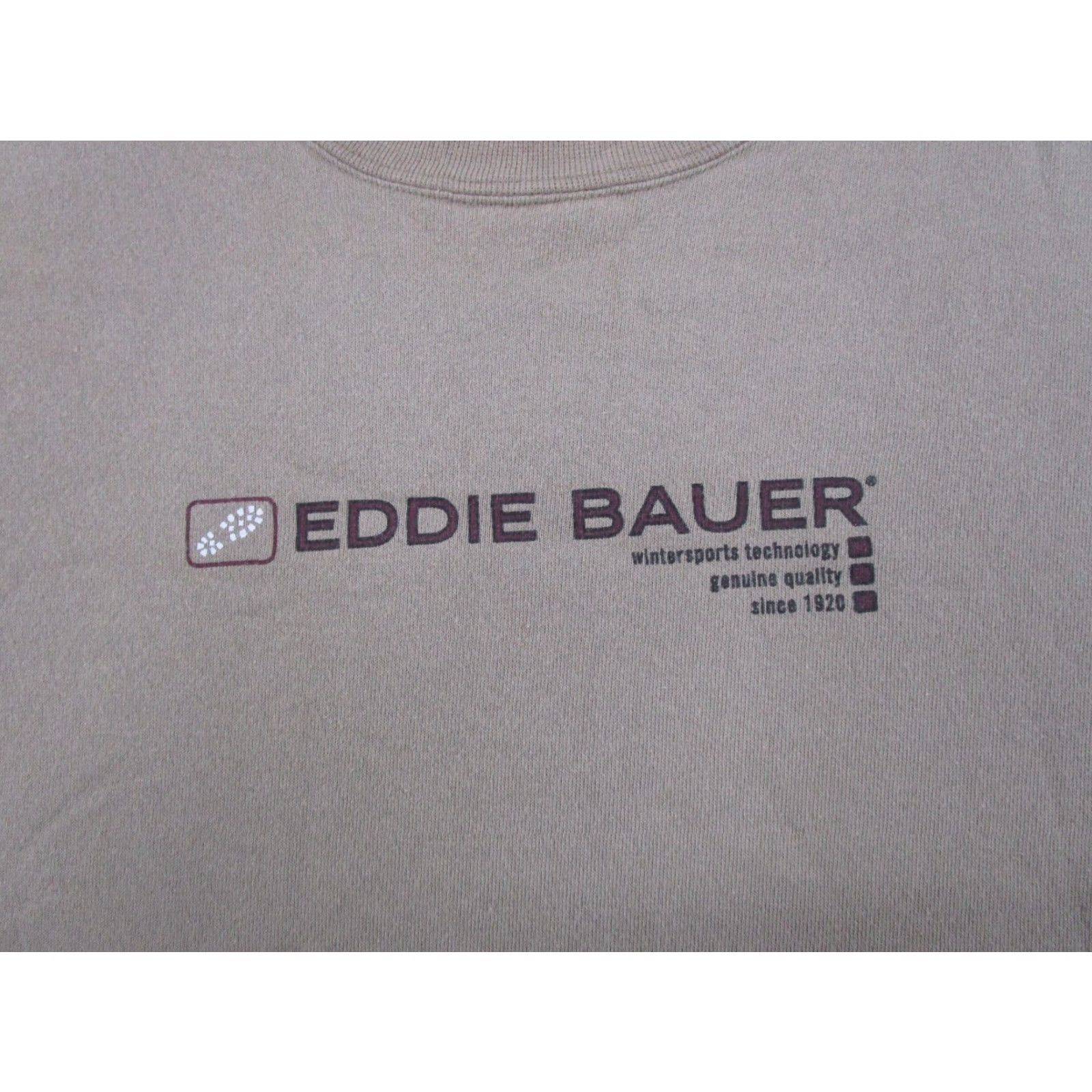 Eddie Bauer VINTAGE Eddie Bauer Crewneck Sweatshirt Mens XLT Tall Beige 90s Sports Pullover Size US XL / EU 56 / 4 - 2 Thumbnail