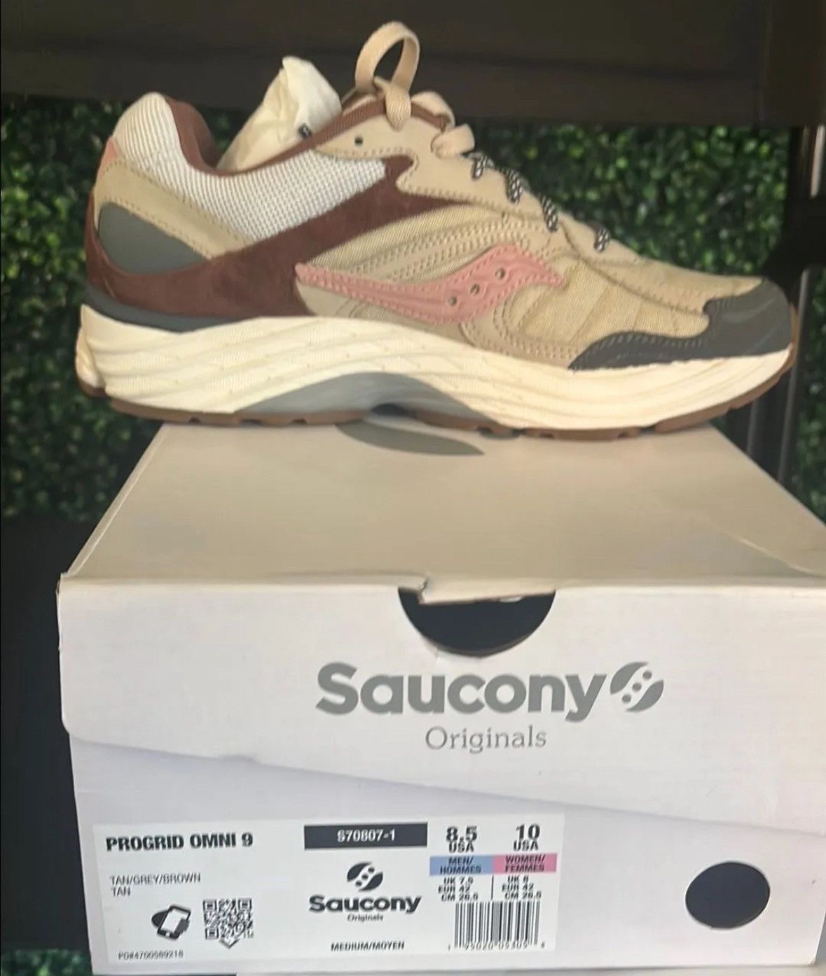 Saucony Saucony ProGrid Omni 9 “Beige/Grey/Brown/Pink Size US 8.5 / EU 41-42 - 8 Thumbnail