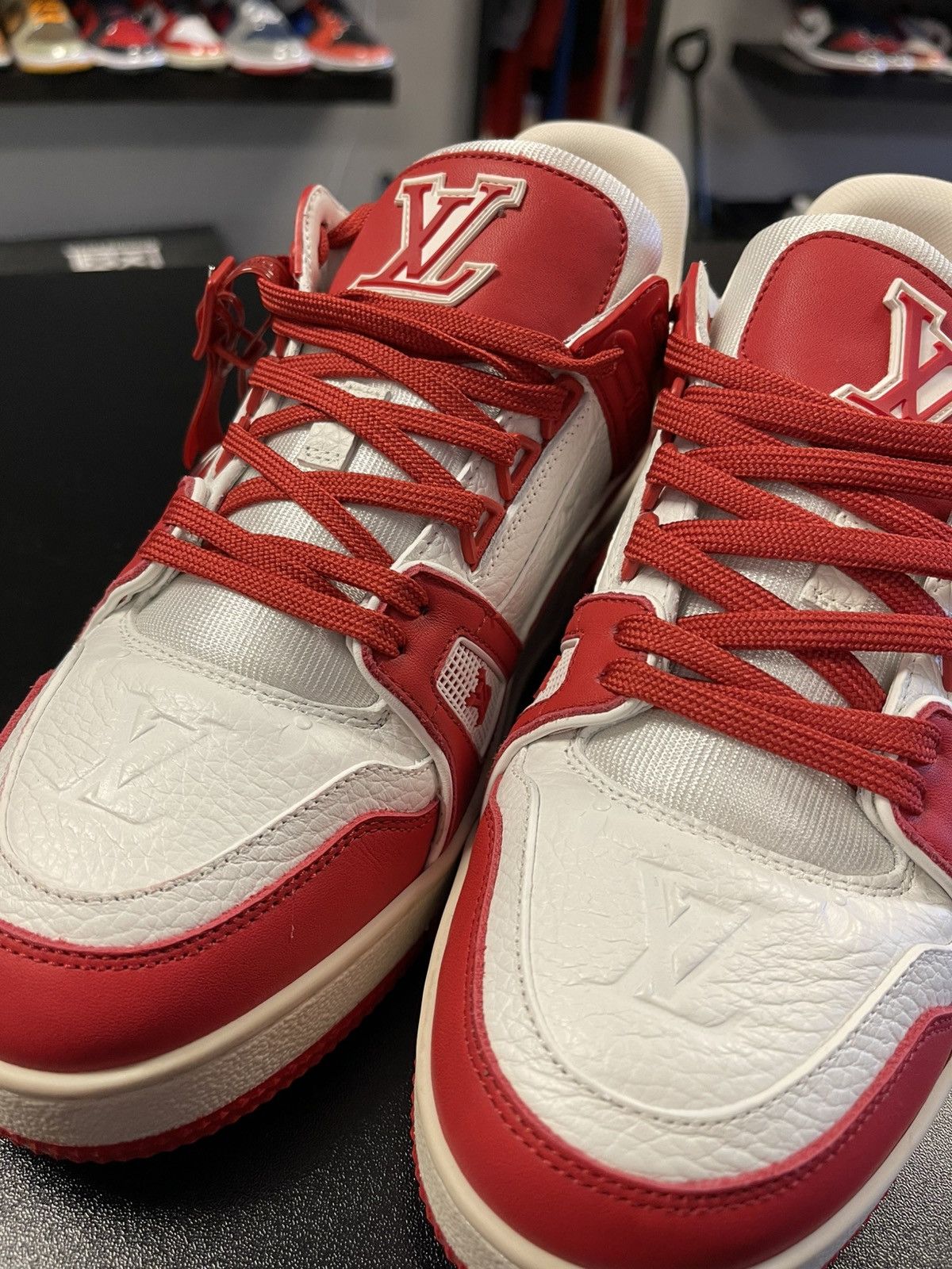 Louis Vuitton Size 5.5LV/6.5US - Product (RED) x Louis Vuitton Trainer Red Size US 6.5 / EU 39-40 - 11 Thumbnail