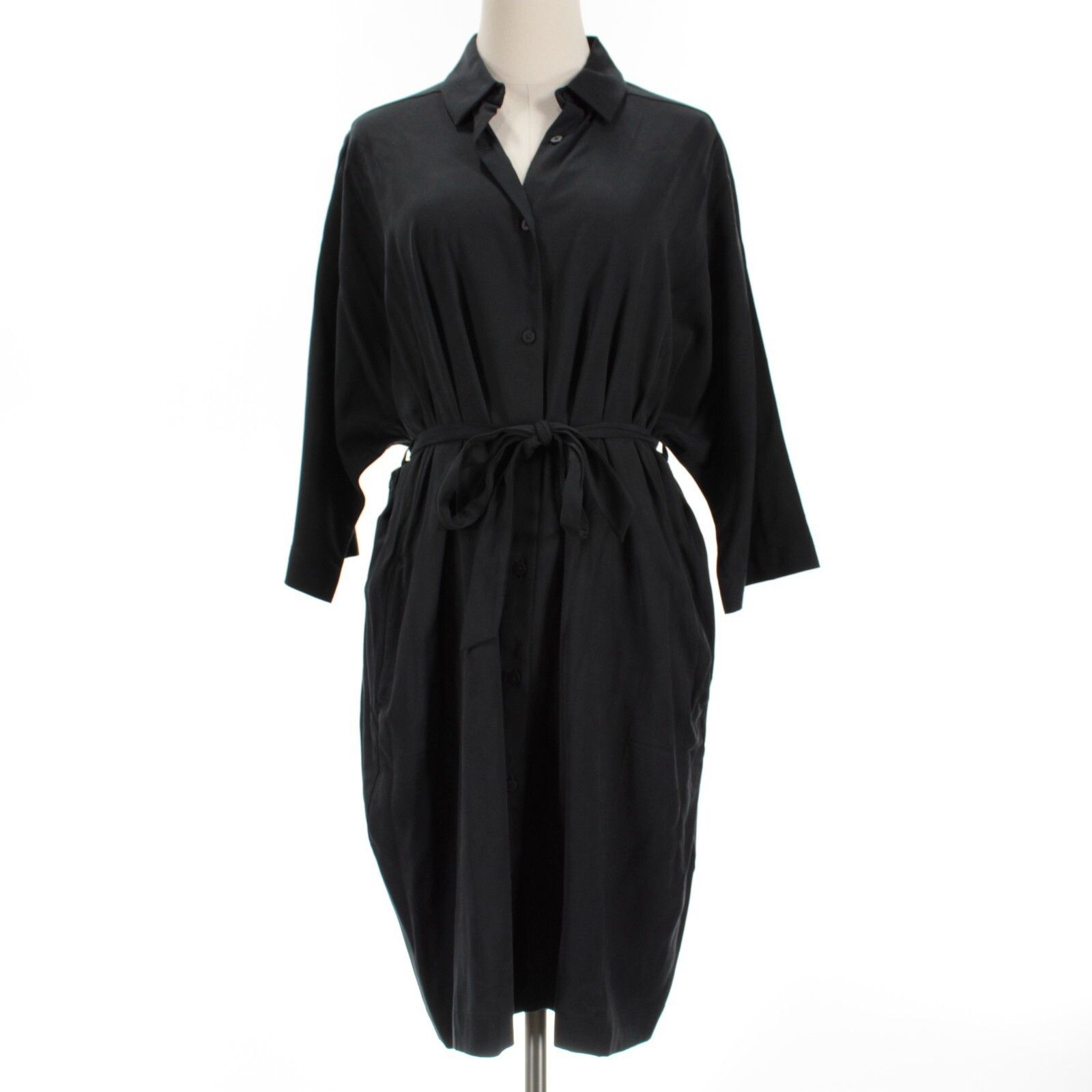 Lululemon Lululemon NWOT Perfectly Poised Black Midi Shirt Dress Sz 8 Size M / US 6-8 / IT 42-44 - 1 Thumbnail