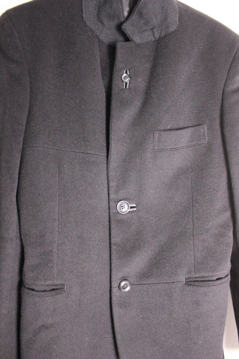 Yohji Yamamoto Yohji Yamamoto size 2 13aw asymmetric patchwork blazer 250 Size 36R - 4 Thumbnail