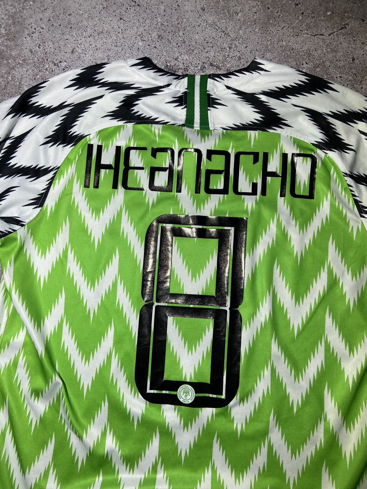 Nike 💥Nigeria Iheanacho #8 2012 prayer football jersey t-shirt‼️ Size US L / EU 52-54 / 3 - 5 Thumbnail