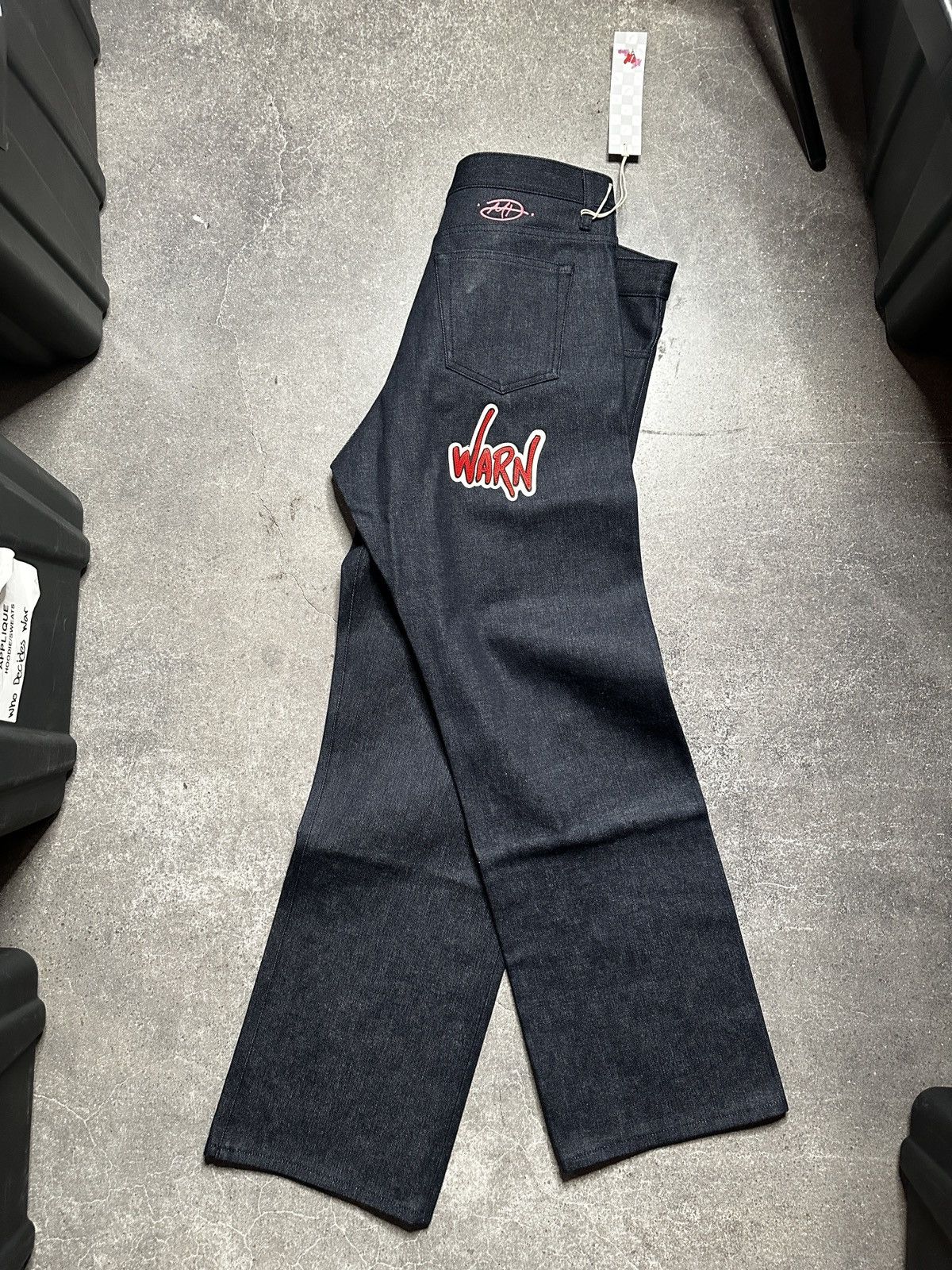 Matty Boy Matty Boy Anti Promo Patch Jeans Navy Size US 36 / EU 52 - 3 Thumbnail
