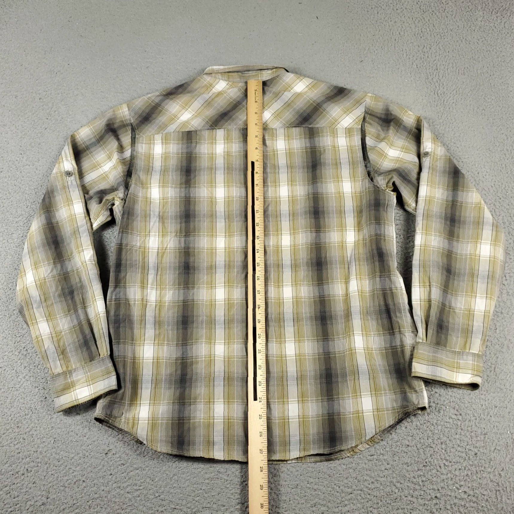 Vintage Columbia Button-Up Shirt Mens Small Beige Plaid Long Sleeve Casual All Seasons Size US S / EU 44-46 / 1 - 3 Thumbnail