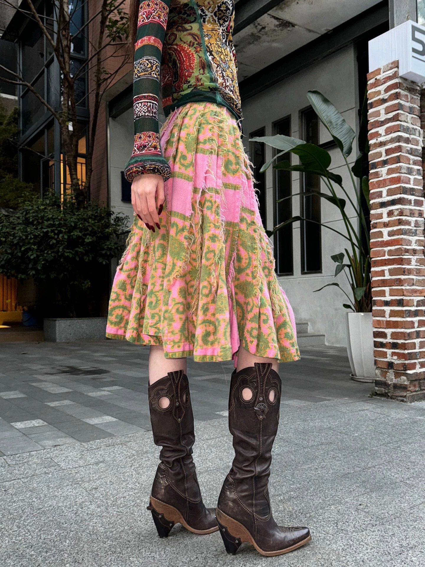 Comme des Garcons Comme Des Garçons Vintage Raw Hem Skirt M AD2003 Size 27" / US 4 / IT 40 - 8 Thumbnail