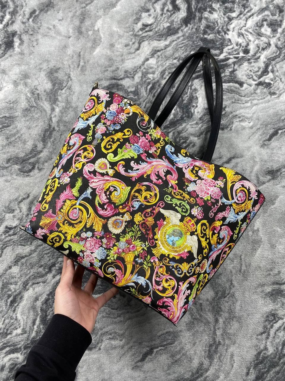 Versace Versace Jeans Couture Versailles Baroque Print Tote Bag Size ONE SIZE - 2 Thumbnail