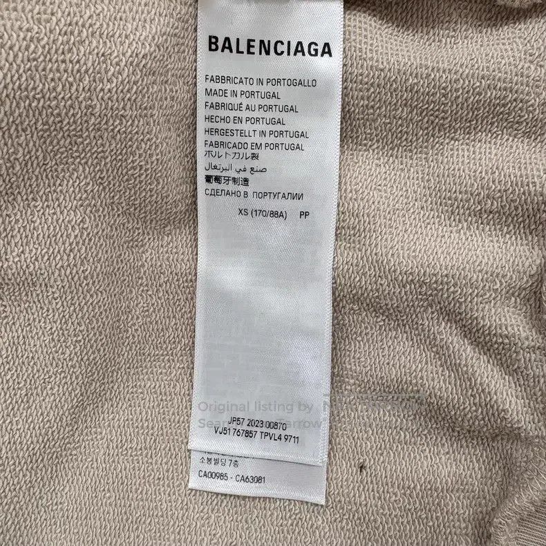 Balenciaga Balenciaga Double B Hooded Zip-Up Printed Long Sleeve Jack Size US XS / EU 42 / 0 - 5 Thumbnail