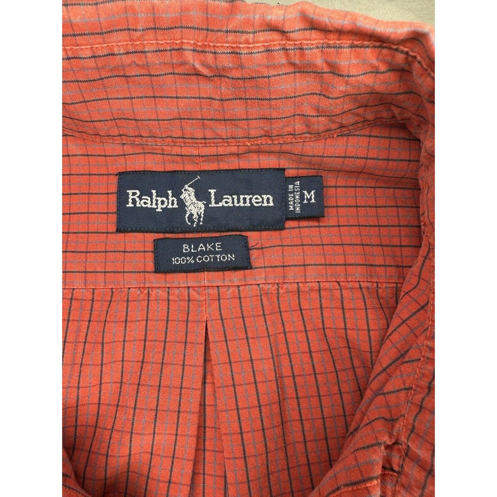 Ralph Lauren Ralph Lauren Button Shirt Blake Medium Red/Blue Check w/Pony Size US M / EU 48-50 / 2 - 2 Thumbnail