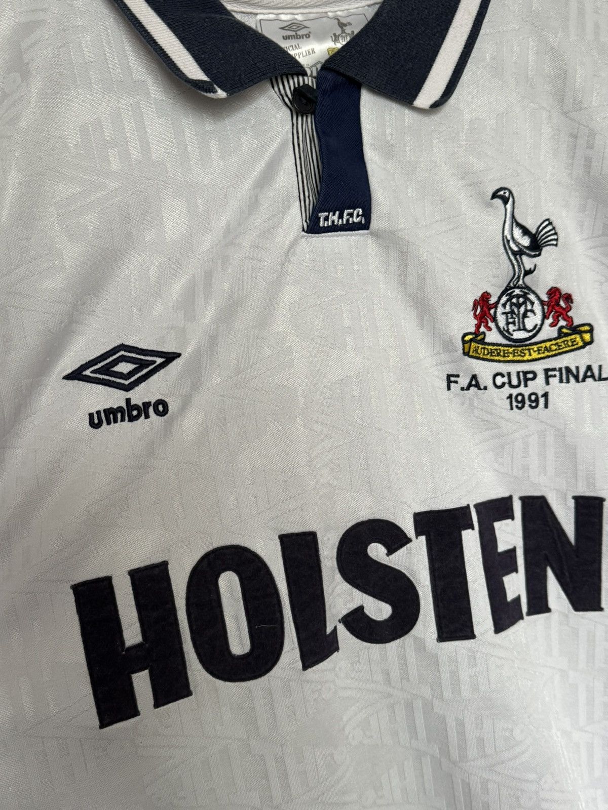 Umbro Tottenham Hotspur 91/93 Home Football Jersey Size US M / EU 48-50 / 2 - 3 Thumbnail