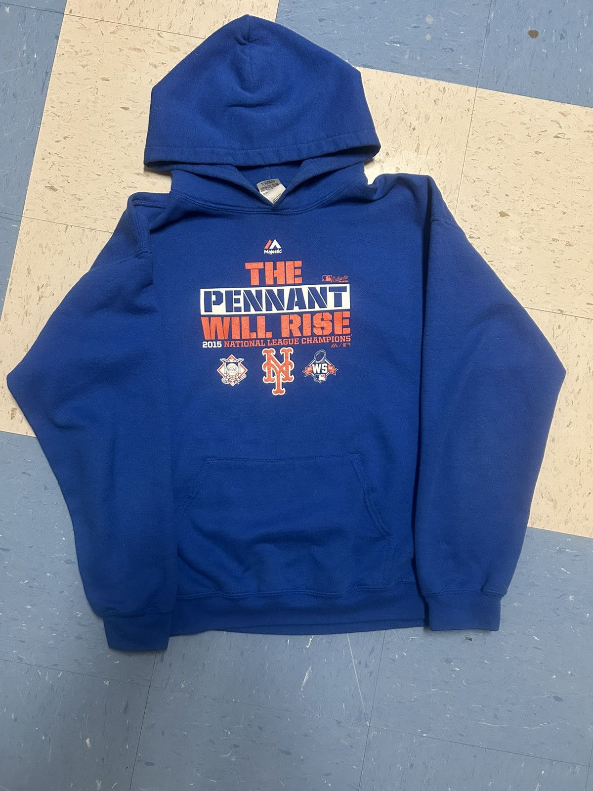 MLB × Majestic 2015 Mets World Series Hoodie Size US L / EU 52-54 / 3 - 1 Thumbnail