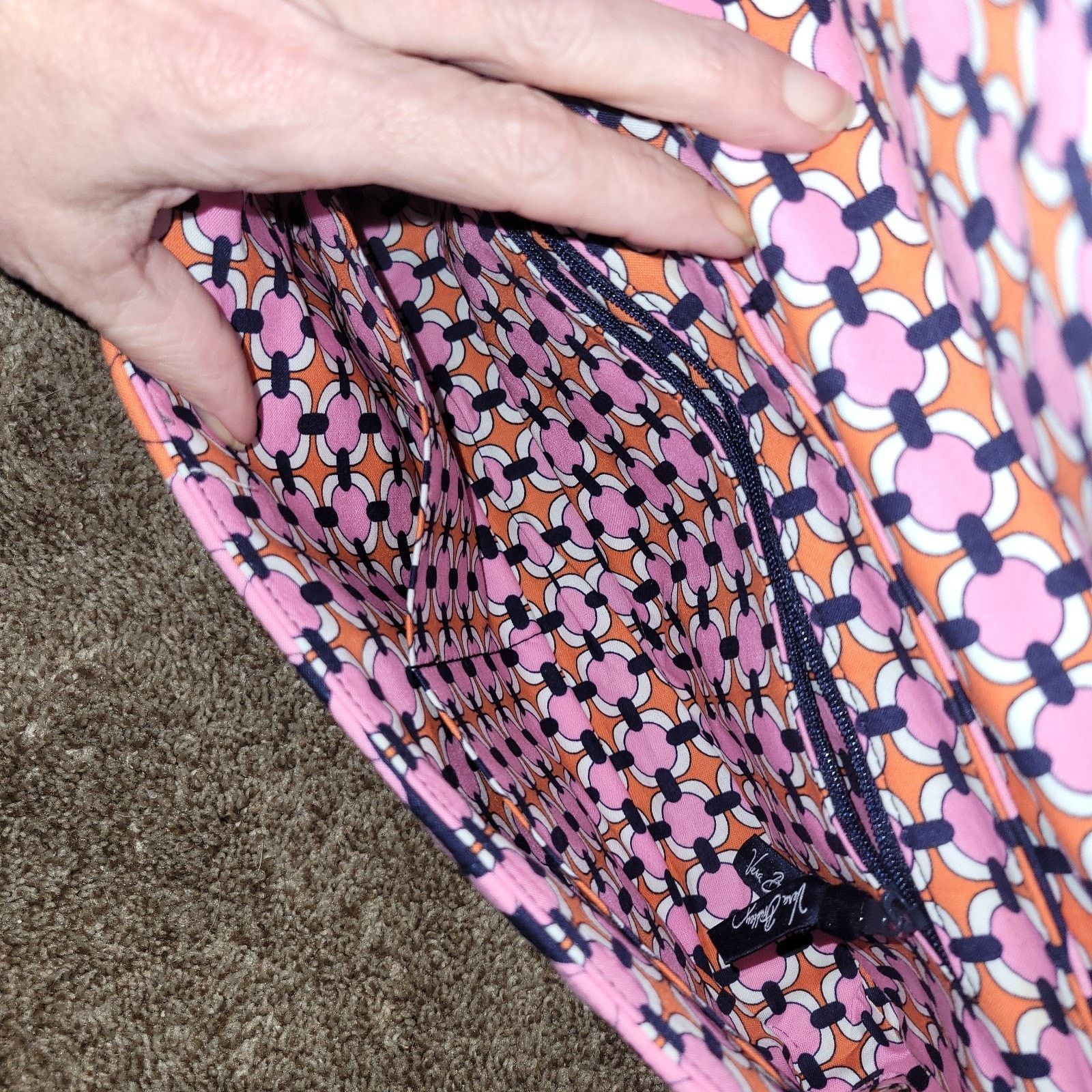 Vera Bradley Vera Bradley Knot Just a Clutch Loves Me Pink Purse Handbag Size ONE SIZE - 6 Thumbnail
