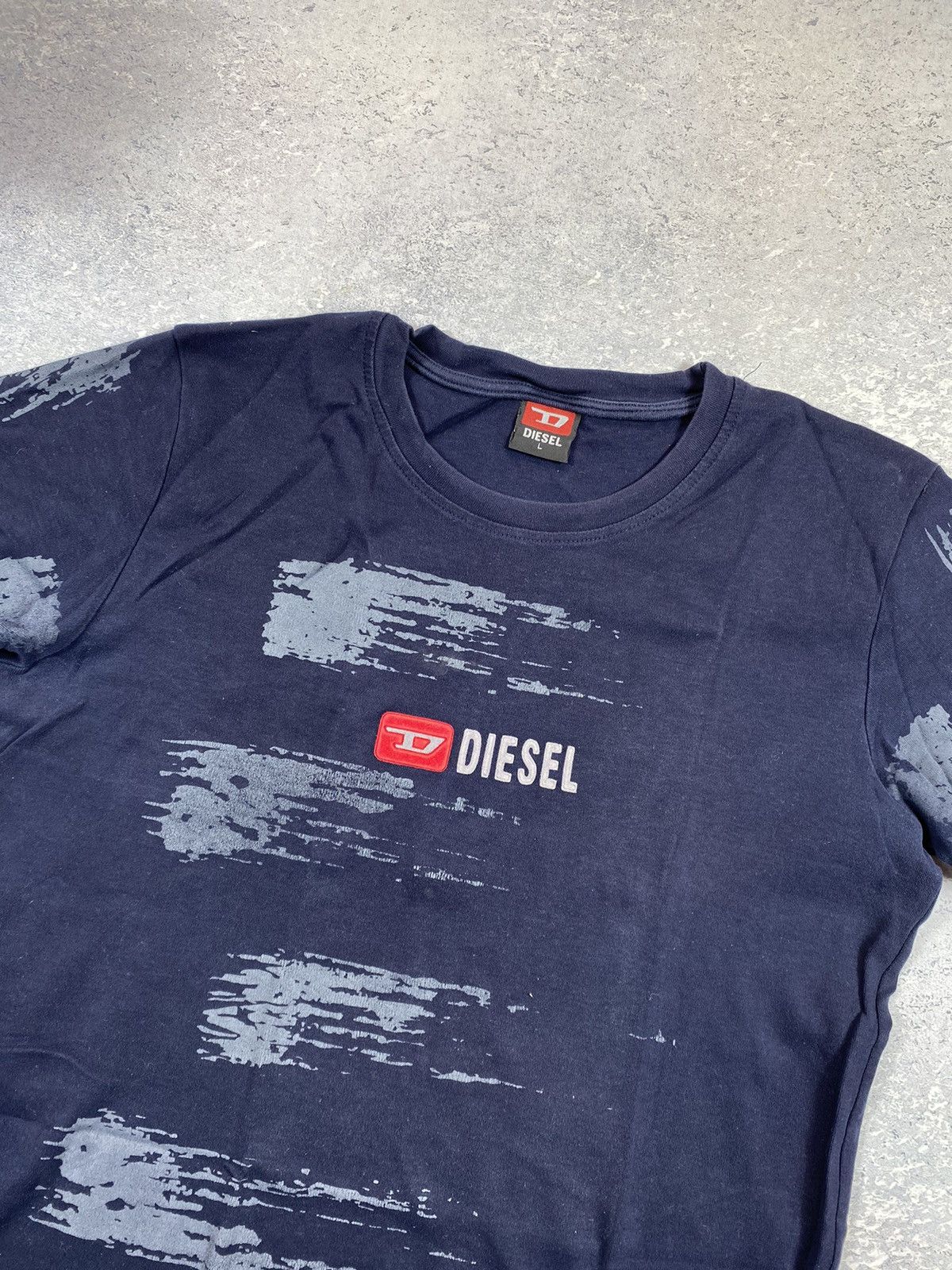Diesel × Vintage Vintage Diesel Men’s T-shirt With Big Logo Size US L / EU 52-54 / 3 - 3 Thumbnail