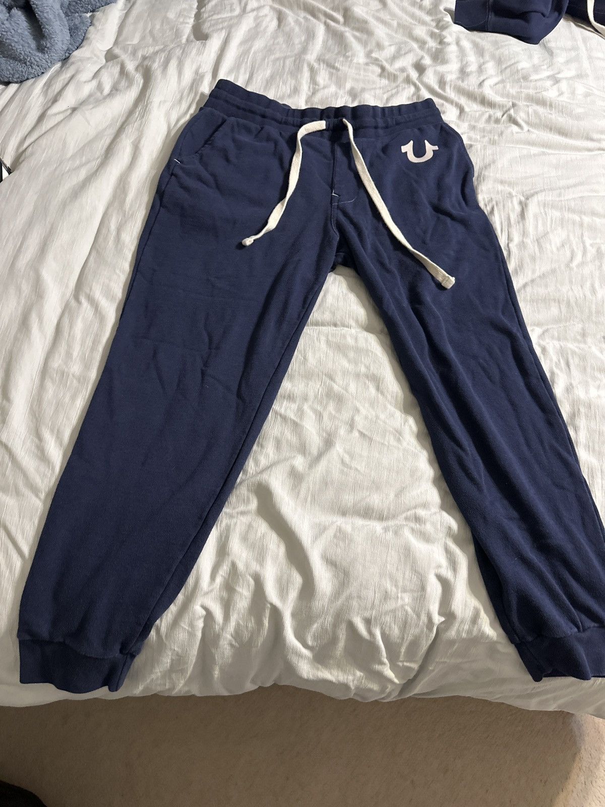 True Religion True Religion Navy Drawstring Sweatpants Size US 32 / EU 48 - 4 Thumbnail