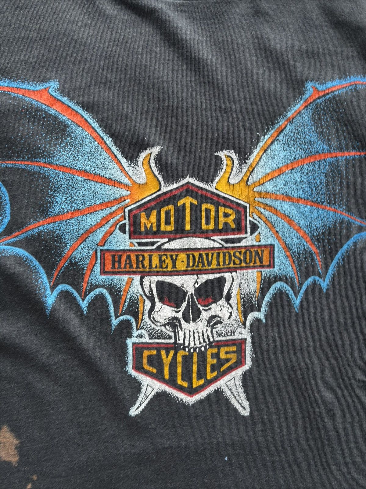 Harley Davidson T Shirt Vintage Harley Davidson Bat Skull 3D Size US S / EU 44-46 / 1 - 3 Thumbnail