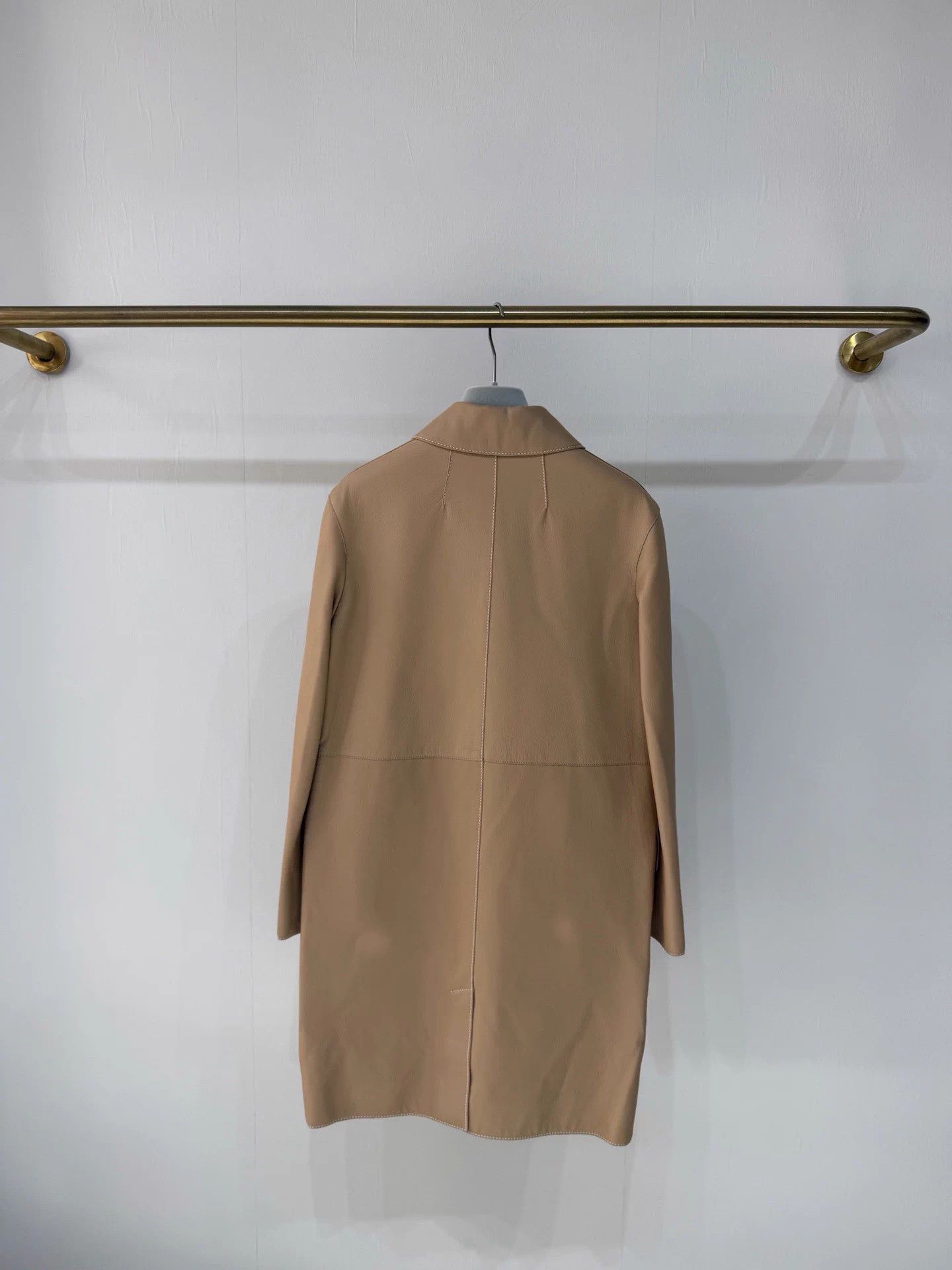 Hermes Hermes taupe leather jacket NWT size 34 Size XS / US 0-2 / IT 36-38 - 3 Thumbnail