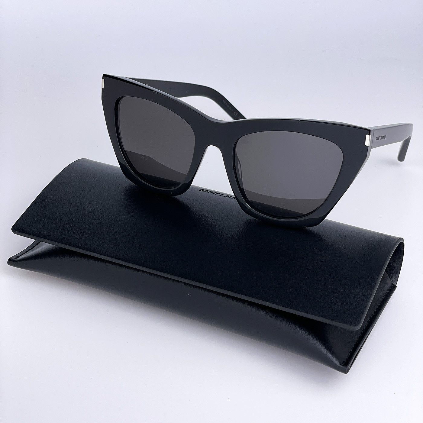 NEW Saint Laurent SL214 KATE 001 Cat Eye Women Sunglasses