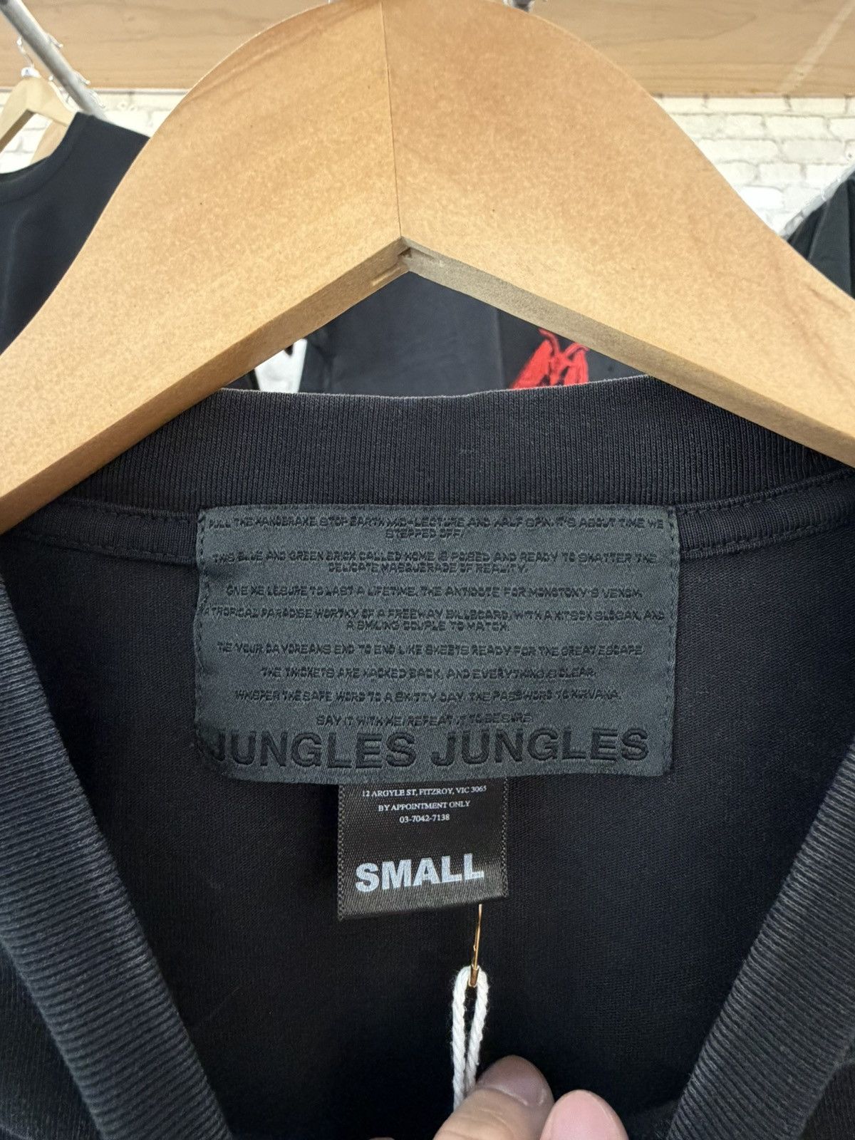Other Jungles Jungles “ Meditation” Vintage Black Long-sleeve Tee Size US S / EU 44-46 / 1 - 2 Thumbnail
