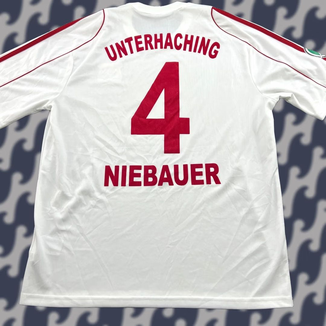 Adidas adidas SpVgg Unterhaching 2011 2012 Away Mike Niebauer Football Jersey Mens Sz L White T-Shirt Size US L / EU 52-54 / 3 - 1 Thumbnail