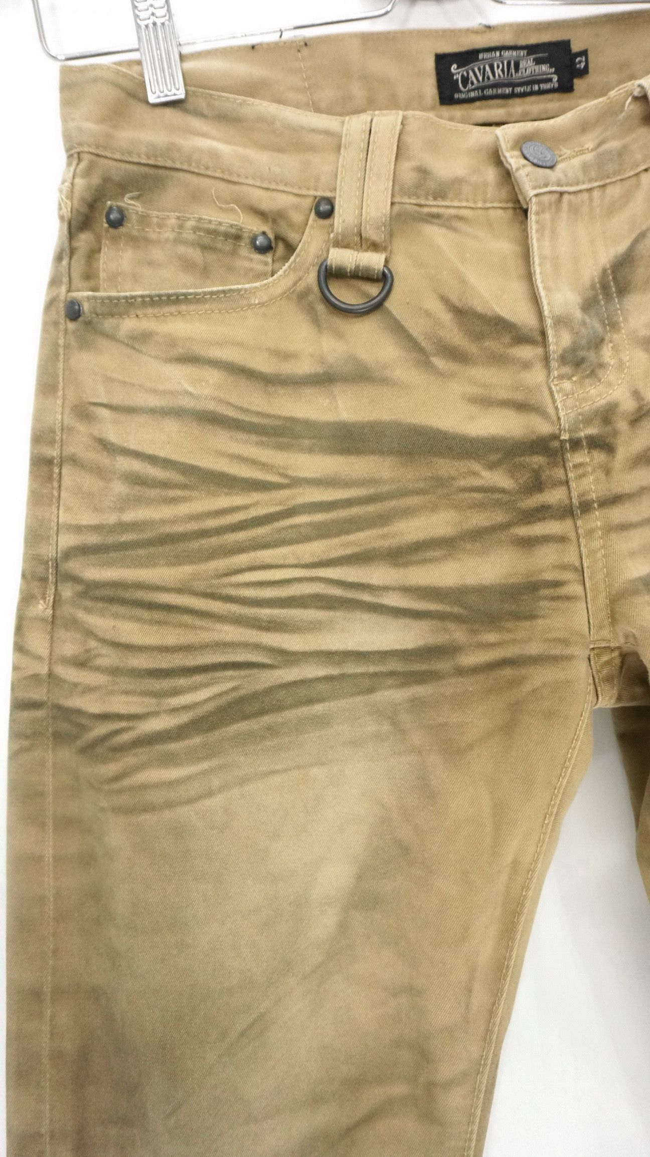 Hysteric Glamour Cavaria Japan Charcoal Wash Studded Pants Size US 29 - 5 Thumbnail