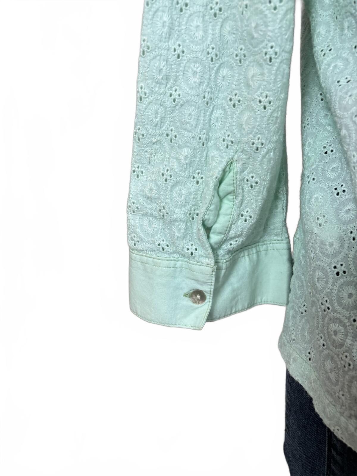 Other Fresh Produce Mint Green Eyelet Spring Boho top. M Size M / US 6-8 / IT 42-44 - 7 Thumbnail
