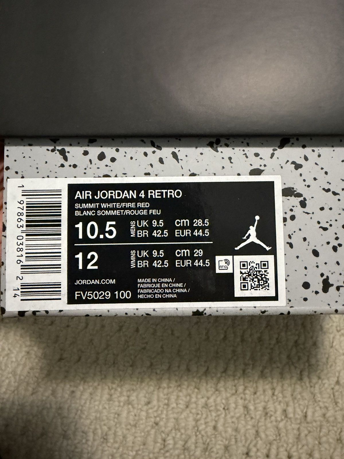 Jordan Brand Jordan 4 White Cements 2025 Size US 10.5 / EU 43-44 - 11 Thumbnail