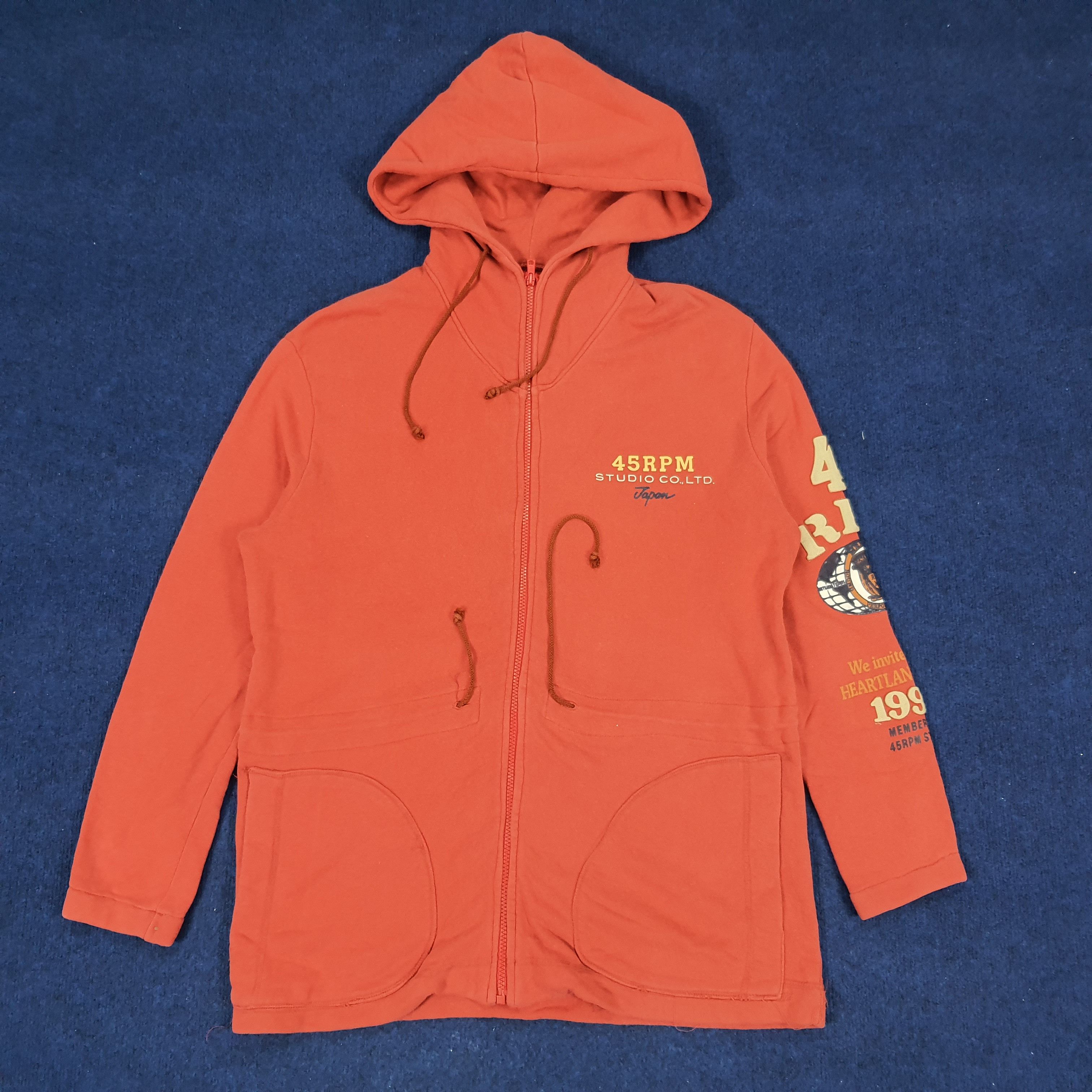 45rpm × Japanese Brand × Vintage Vintage 45rpm Studio Special Issued Zipper Hoodies Size US M / EU 48-50 / 2 - 1 Thumbnail