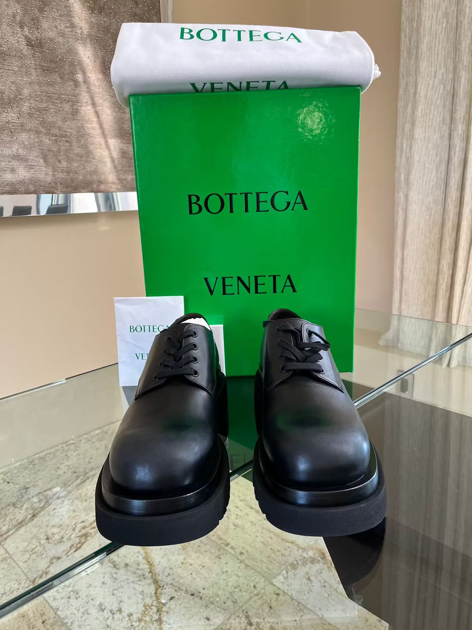 Bottega Veneta Military Calf Lug Boots Low Top in Black Size 45 Size US 12 / EU 45 - 10 Thumbnail
