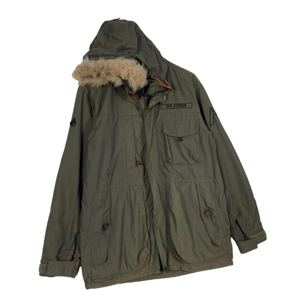 Japanese Brand Estivo Army Style Fur Jacket Size US M / EU 48-50 / 2 - 3 Thumbnail
