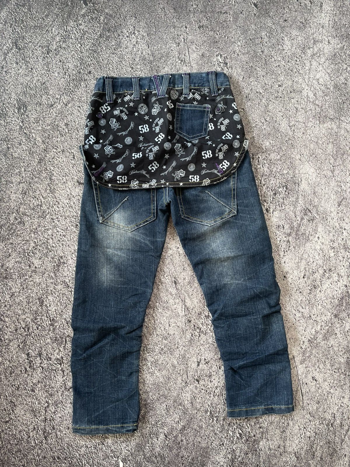 Japanese Brand Y2k Ba-tsustudio ifsixwasnine style skull Size US 26 / EU 42 - 6 Thumbnail