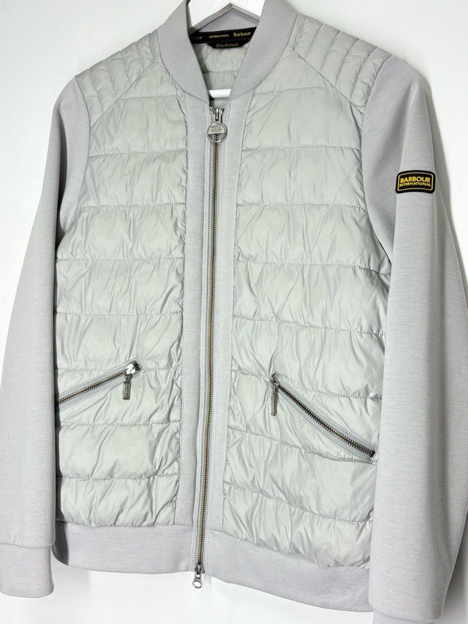 Barbour Barbour International Women’s Quilted Bomber Jacket Size L / US 10 / IT 46 - 3 Thumbnail