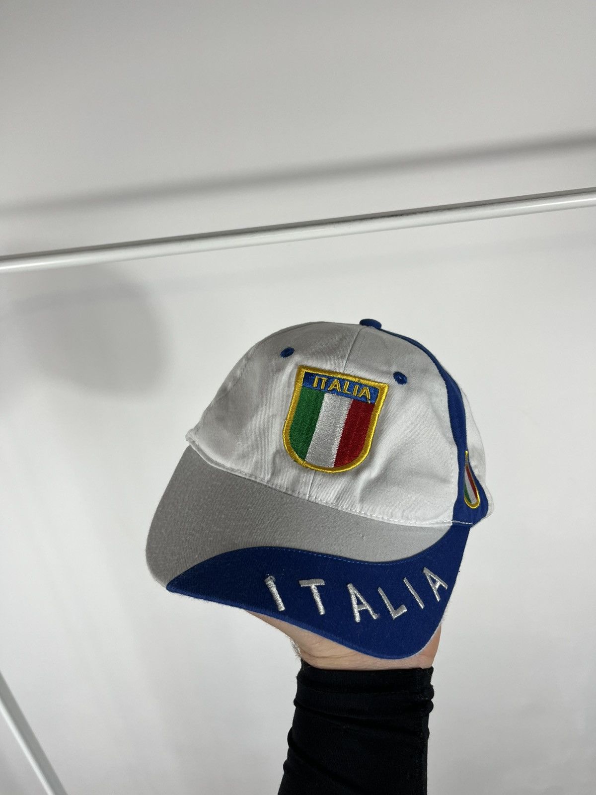 Other Italia Tricolore Embroidered Baseball Cap Blue White Size ONE SIZE - 2 Thumbnail