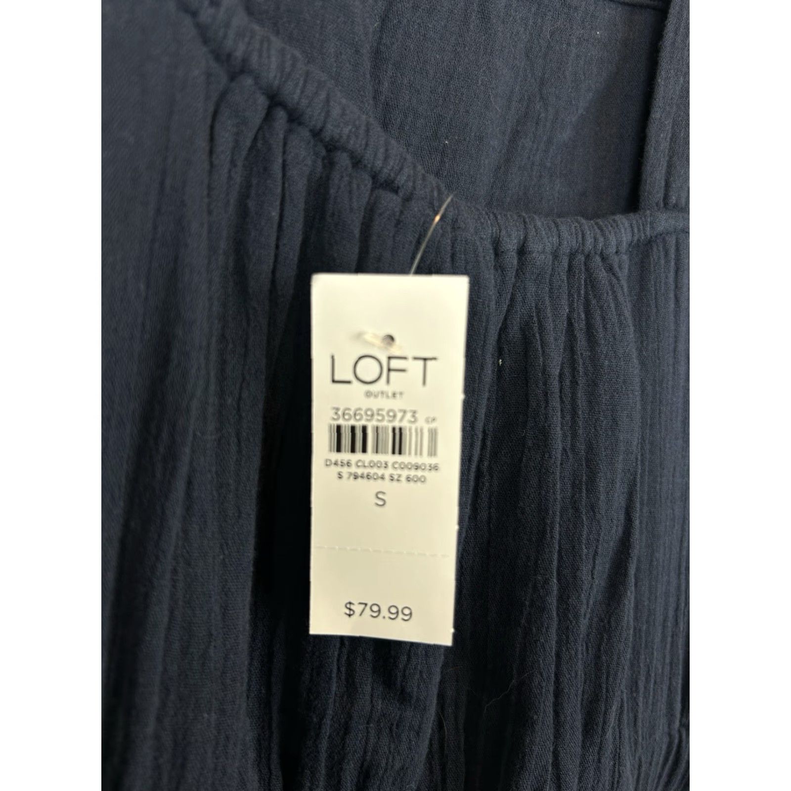 Loft LOFT Dress Womens Small Blue Solid Sleeveless Halter Gauzy Short Sundress New Size 28" / US 6 / IT 42 - 4 Thumbnail