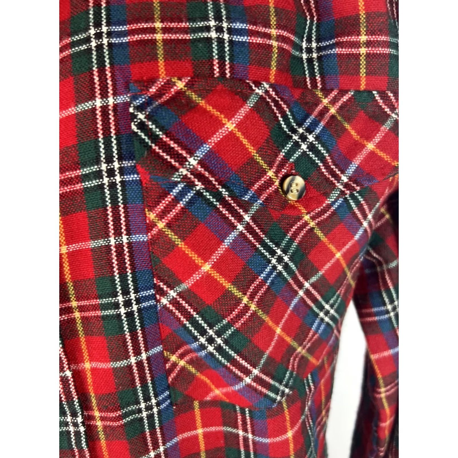 Vintage VINTAGE GFC Trading Co Shirt Mens Size M Plaid Red Flannel Button-Up Long Sleeve Pockets Size US M / EU 48-50 / 2 - 3 Thumbnail
