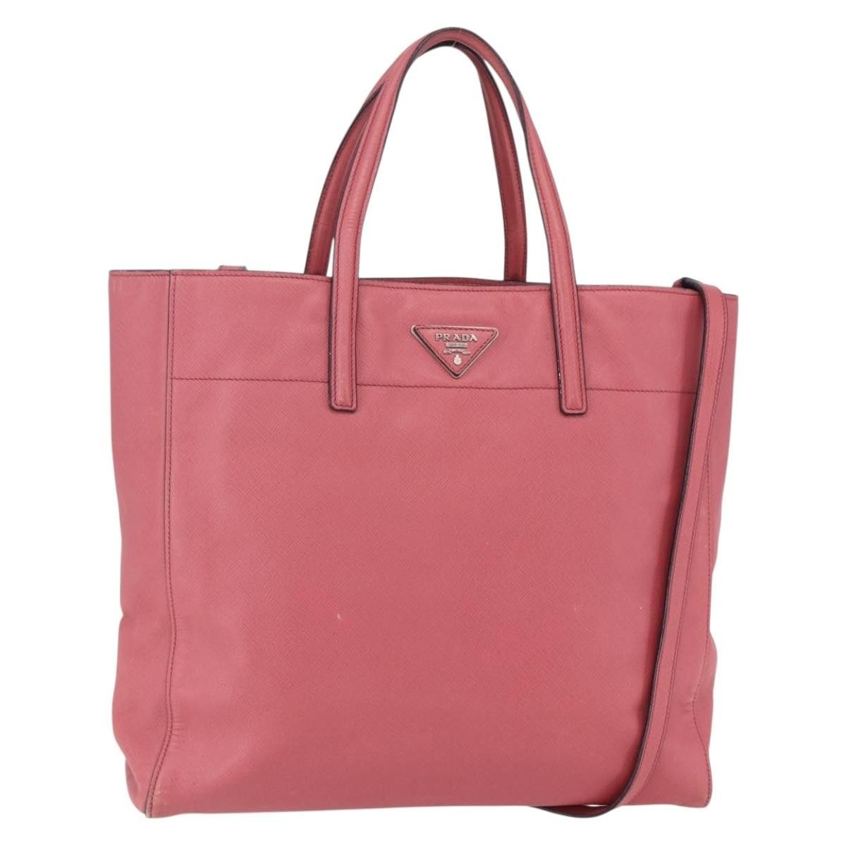 Prada Prada Convertible Soft Shopping Tote Saffiano Leather Size ONE SIZE - 1 Thumbnail