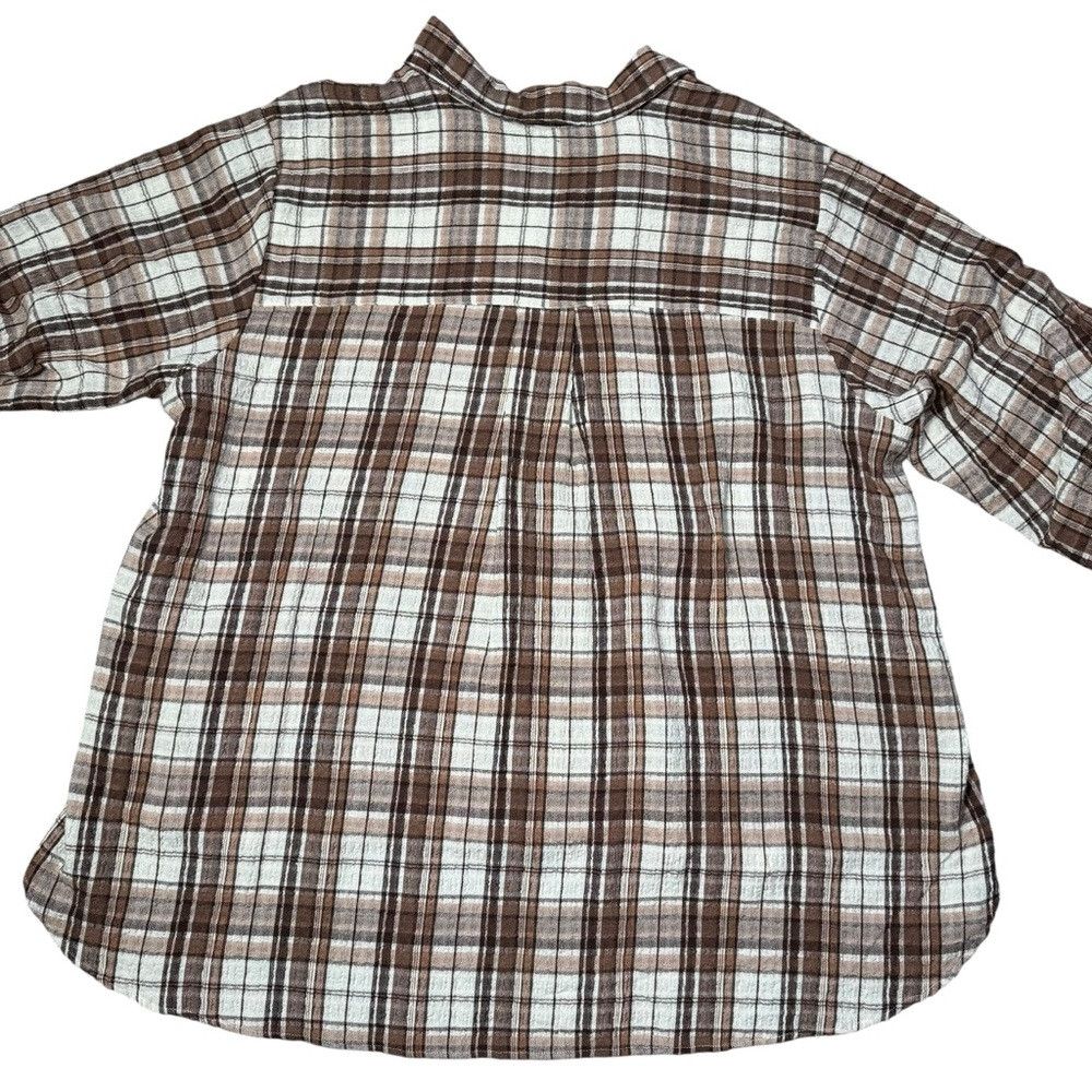 Other NWT New Jane and Delancey Textured Rayon Plaid Long Sleeve Size 3XL / US 20-22 - 4 Thumbnail