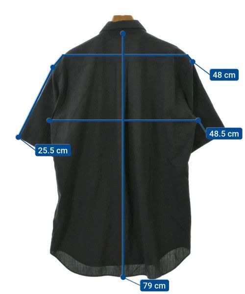 Comme des Garcons Homme Deux Shirt Wool Short Sleeve Chest Pocket Charcoal Gray Size US L / EU 52-54 / 3 - 3 Thumbnail