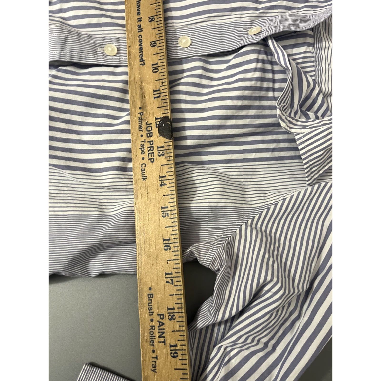 Banana Republic Banana Republic Parker Fit Button down Blouse Cotton Blue Stripe XS Women's Blouse Stripe Lightweight Cotton Shirt XS Size XS / US 0-2 / IT 36-38 - 5 Thumbnail