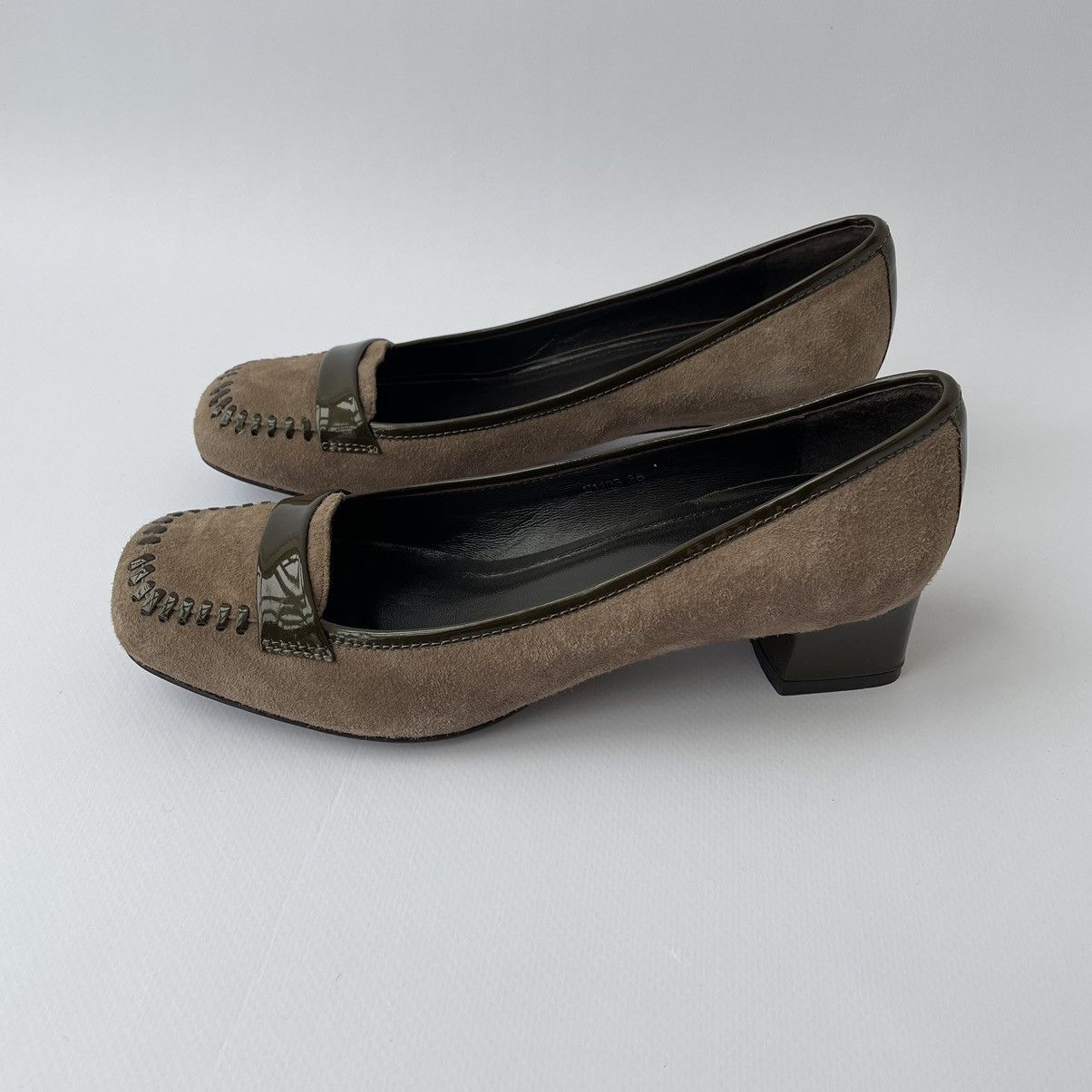 Prada Prada suede heels Size US 8 / IT 38 - 3 Thumbnail