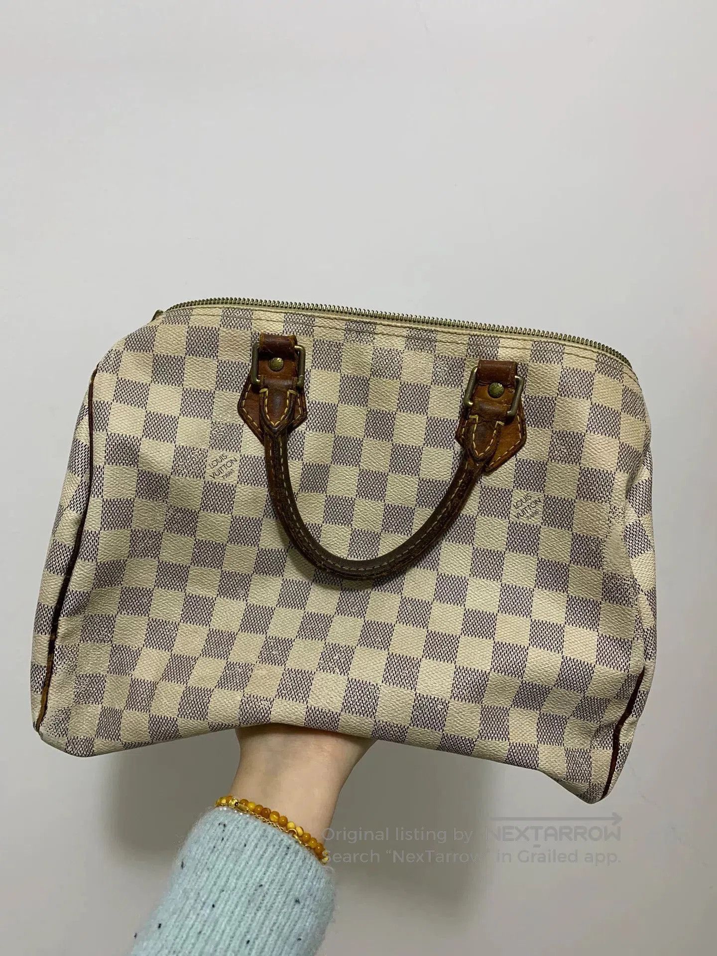 Louis Vuitton Louis Vuitton White Damier Speedy 30 Handbag. Size ONE SIZE - 1 Thumbnail