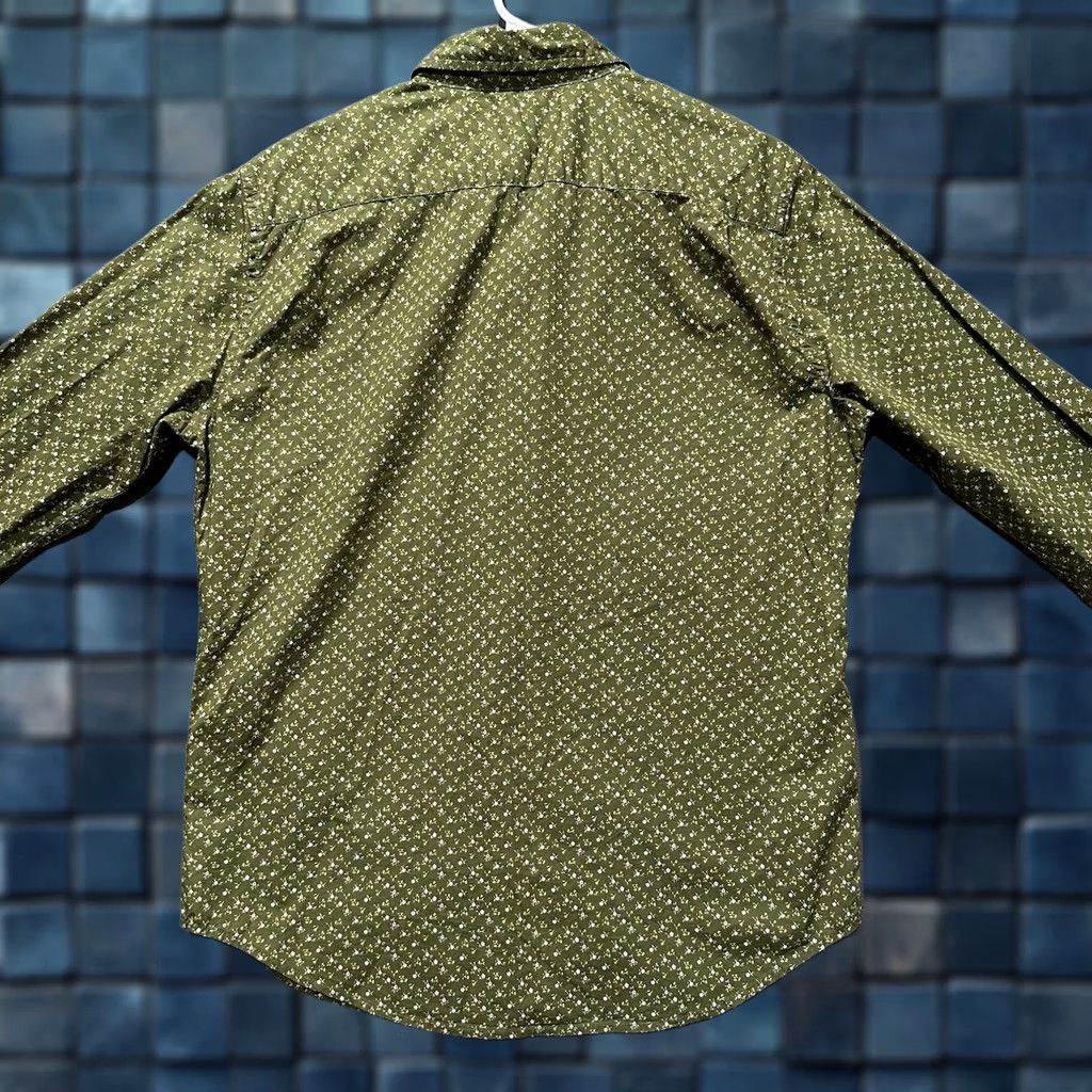 Levi's Levi's Shirt Mens M Green Floral Print Long Sleeve Button-Down Nautical Western Flower Pattern Size US M / EU 48-50 / 2 - 1 Thumbnail