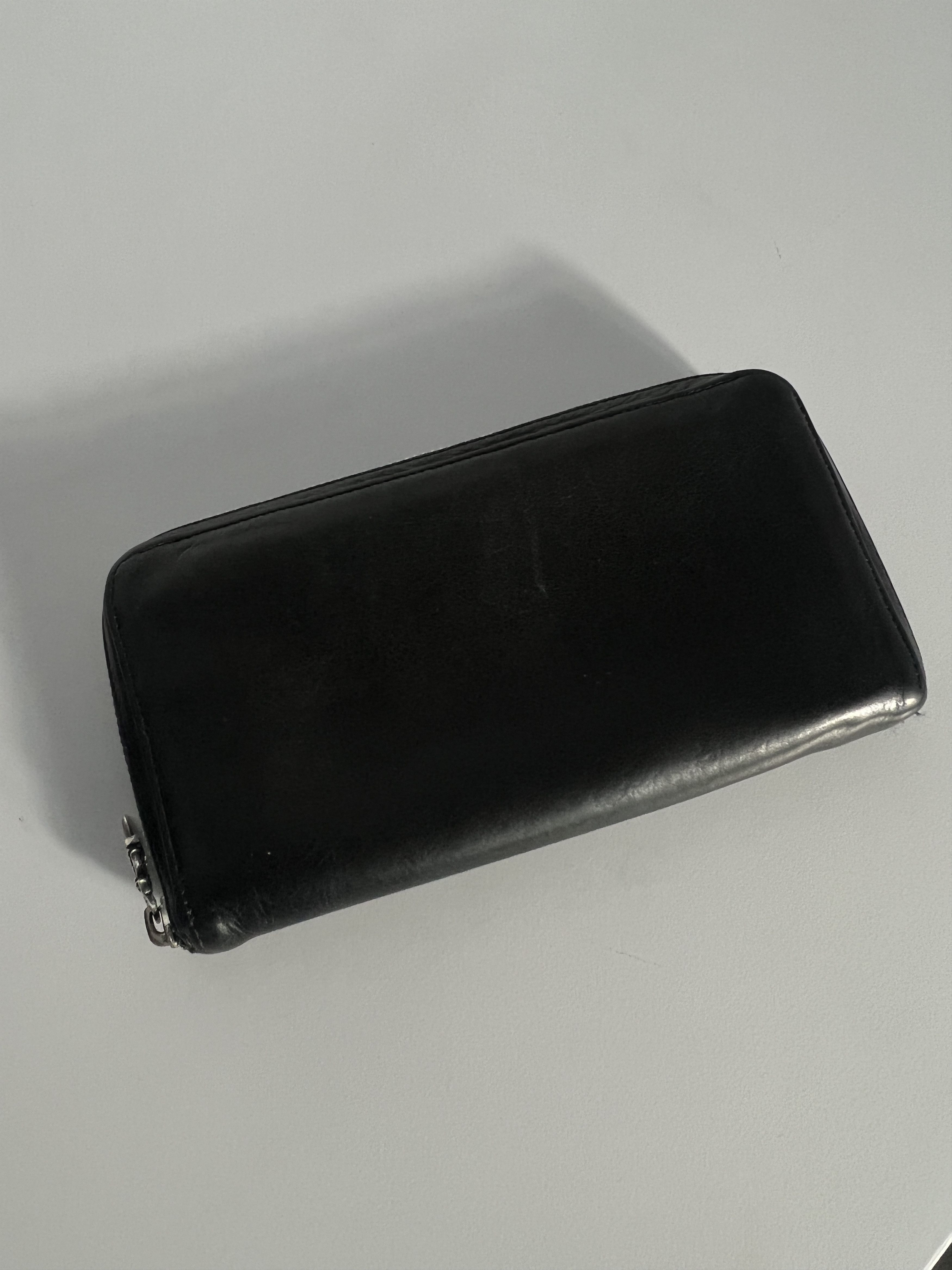 Chrome Hearts Chrome Hearts Cemetery Cross Patch Zip Wallet Black Size ONE SIZE - 3 Thumbnail