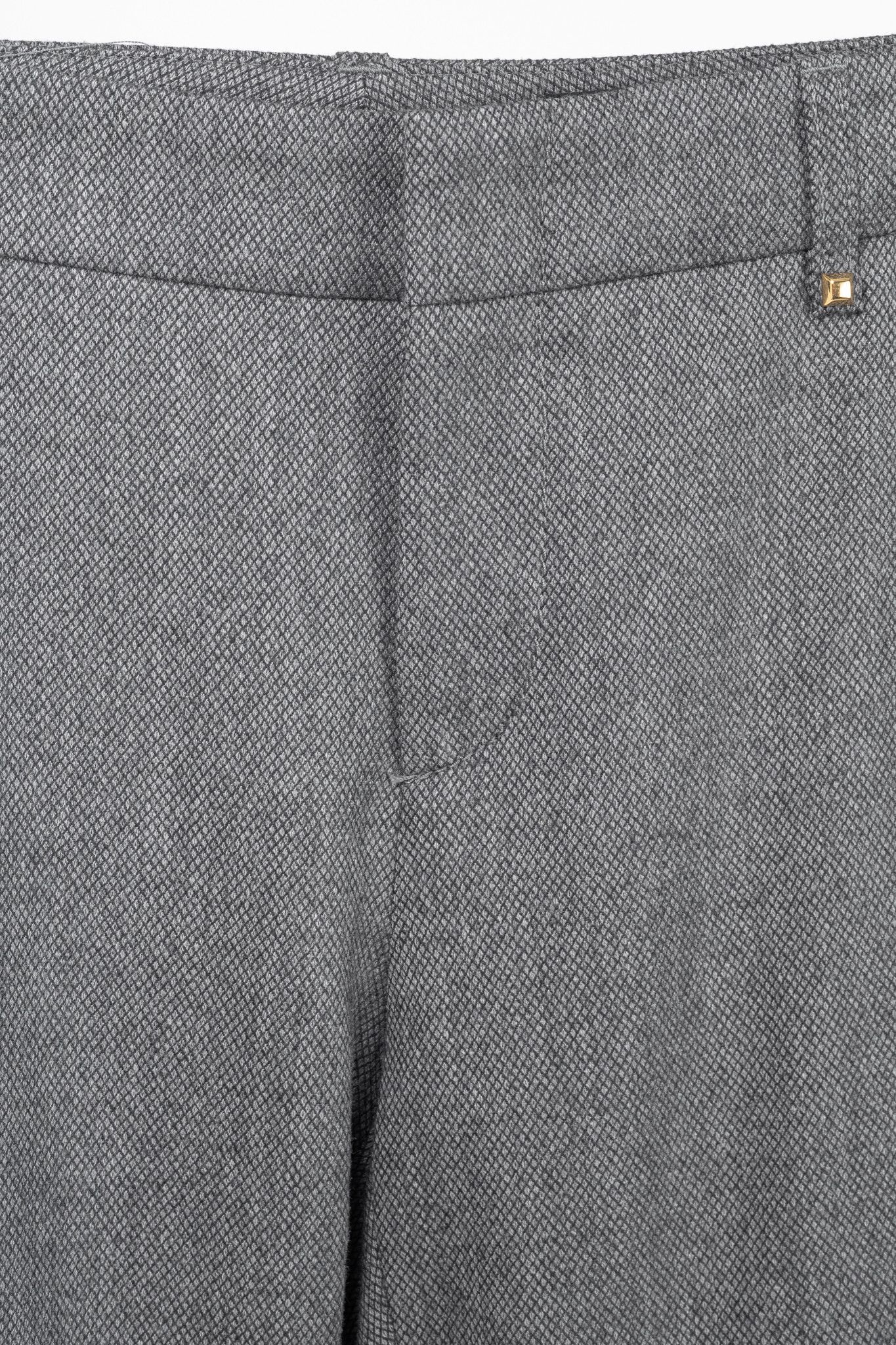Gucci Gucci Grey Stretch-Wool Micro-Diamond Studded Trousers Size 27" / US 4 / IT 40 - 8 Thumbnail