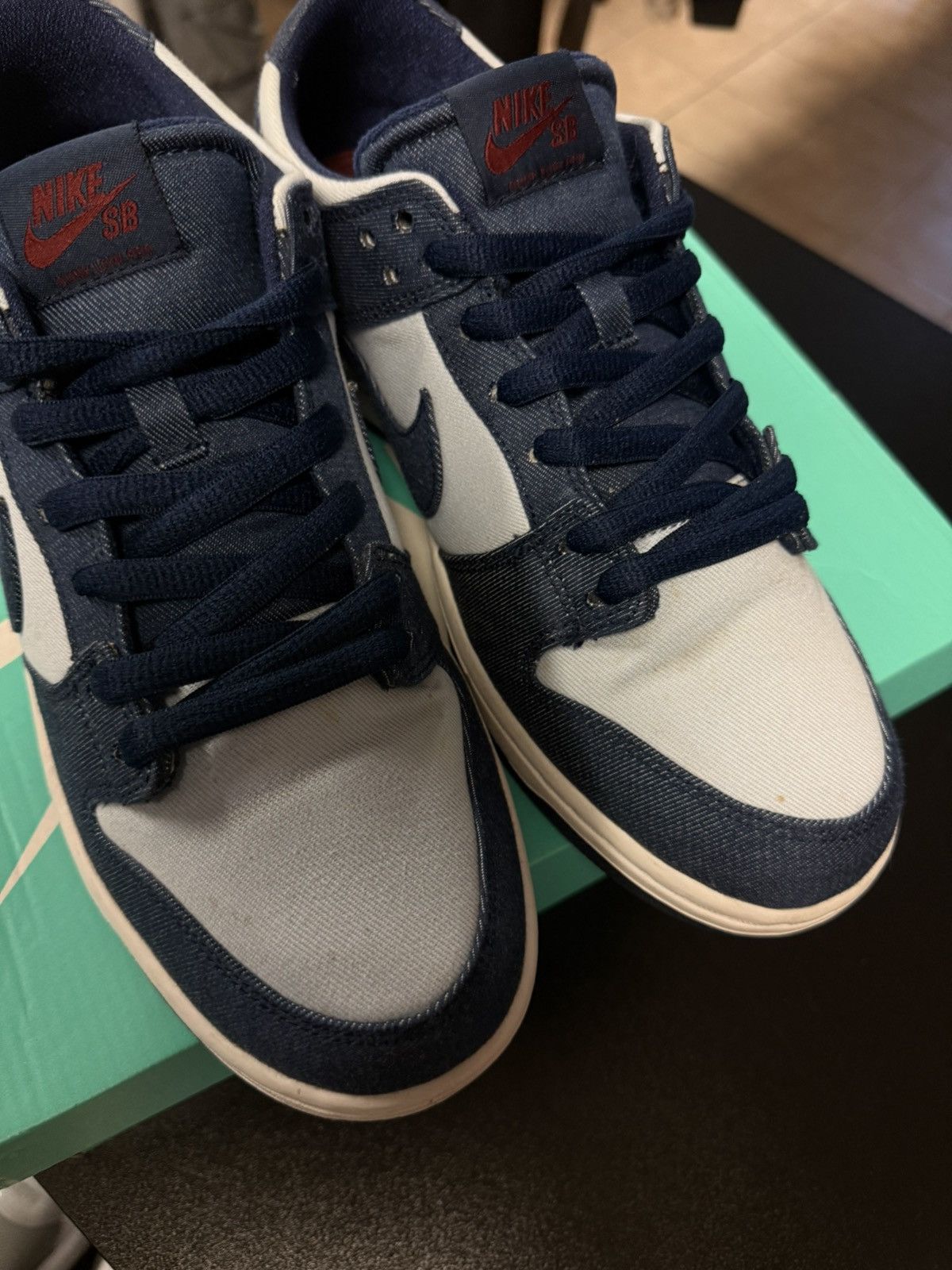 Nike Size 11 - Nike Sb Zoom Dunk Binary Blue 2017 (854866-444) Size US 11 / EU 44 - 10 Thumbnail