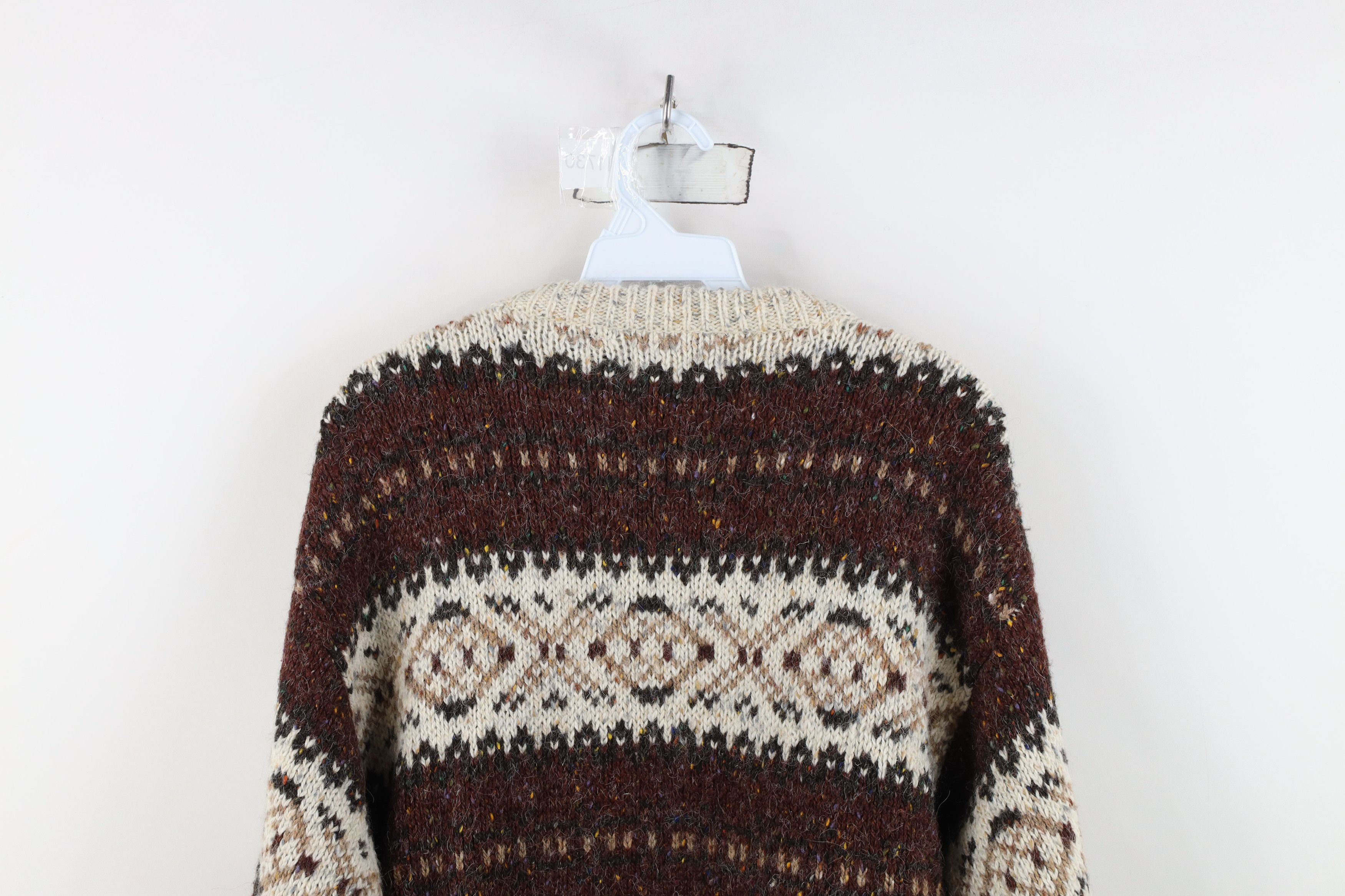 Vintage Vintage 90s Streetwear Wool Blend Knit Fair Isle Sweater Size US M / EU 48-50 / 2 - 9 Thumbnail