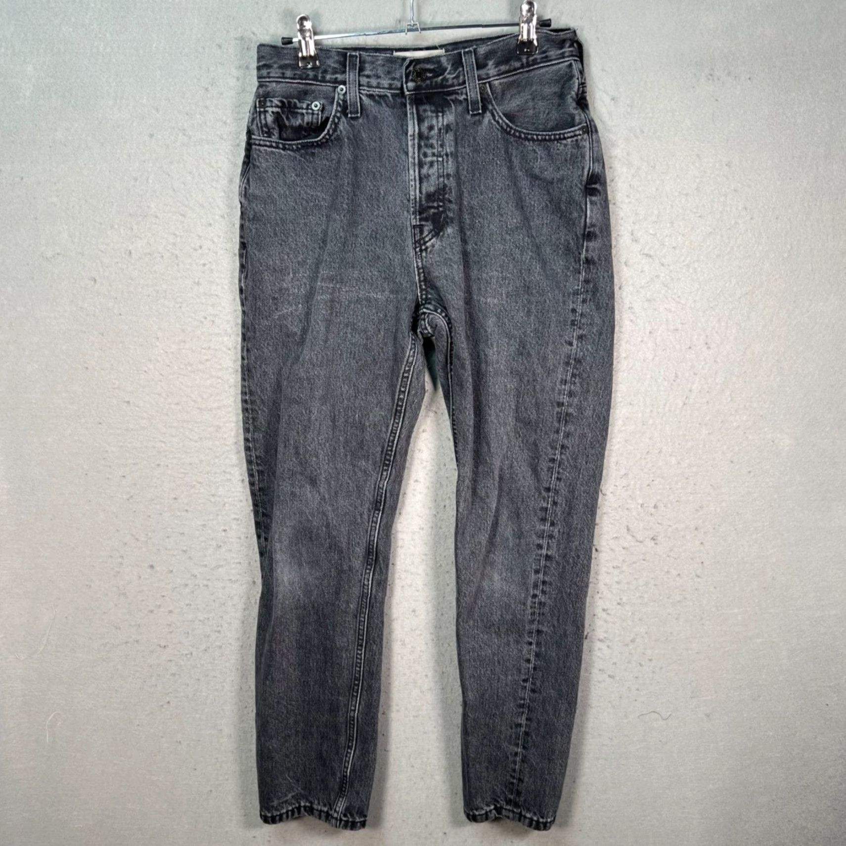 Everlane Everlane 90s Jeans Womens Size 27 Regular Organic Cotton Straight-Leg Denim Gray 5-Pocket 28in Inseam Button Rise High Vintage No Women Size 27" / US 4 / IT 40 - 2 Thumbnail
