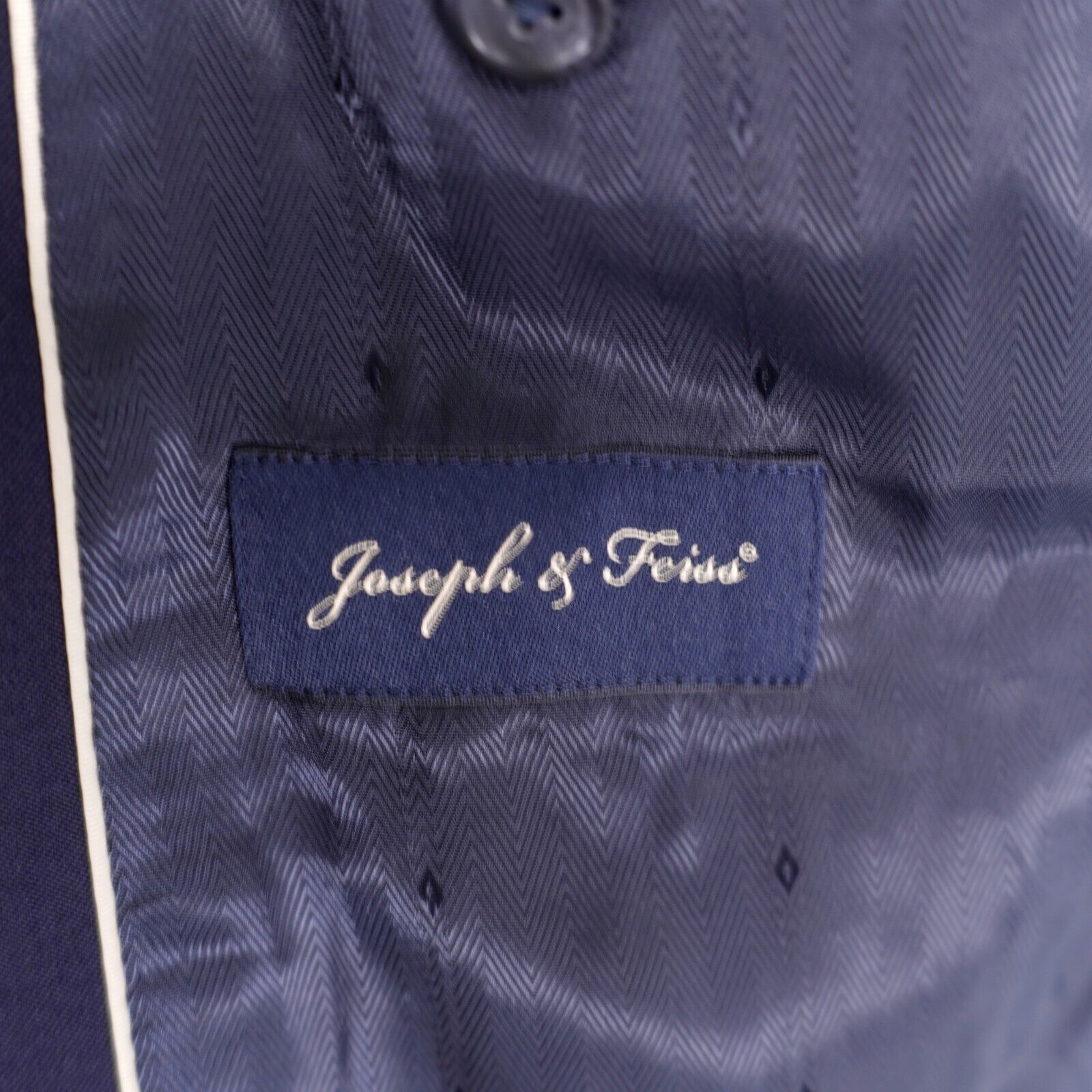 Joseph & Feiss Joseph & Feiss Wool Blue 2 Button Blazer 38L Tagged 43L Has Size 38L - 8 Thumbnail