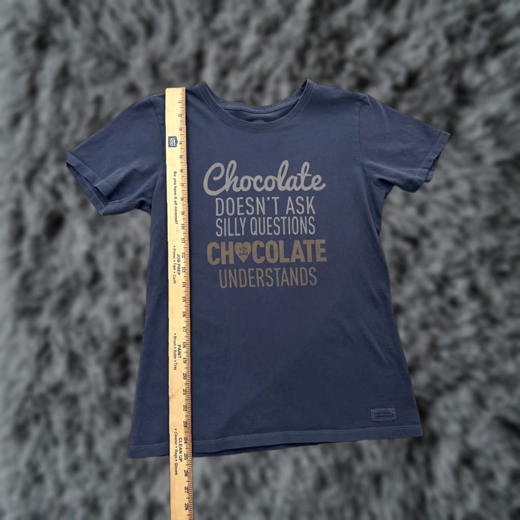 Life is Good Life Is Good Shirt Womens Medium T-Shirt Blue Logo 100% Cotton All Seasons Breathable Easy Care Funny Decade Not Applicable Size M / US 6-8 / IT 42-44 - 1 Thumbnail