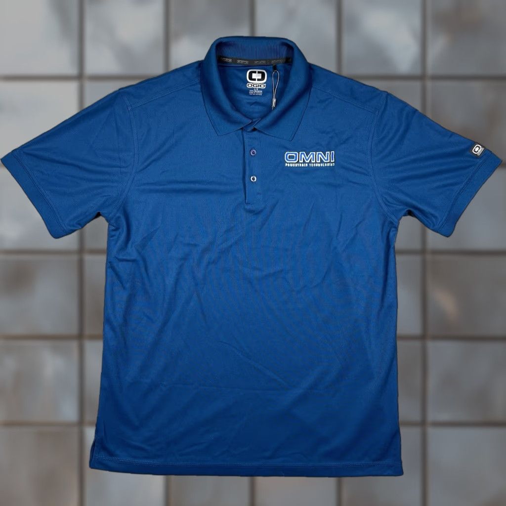 Vintage OGIO Men's Large Polo Shirt Dark Teal Blue Omni Powertrain Tech Embroidered Logo Size US L / EU 52-54 / 3 - 1 Thumbnail