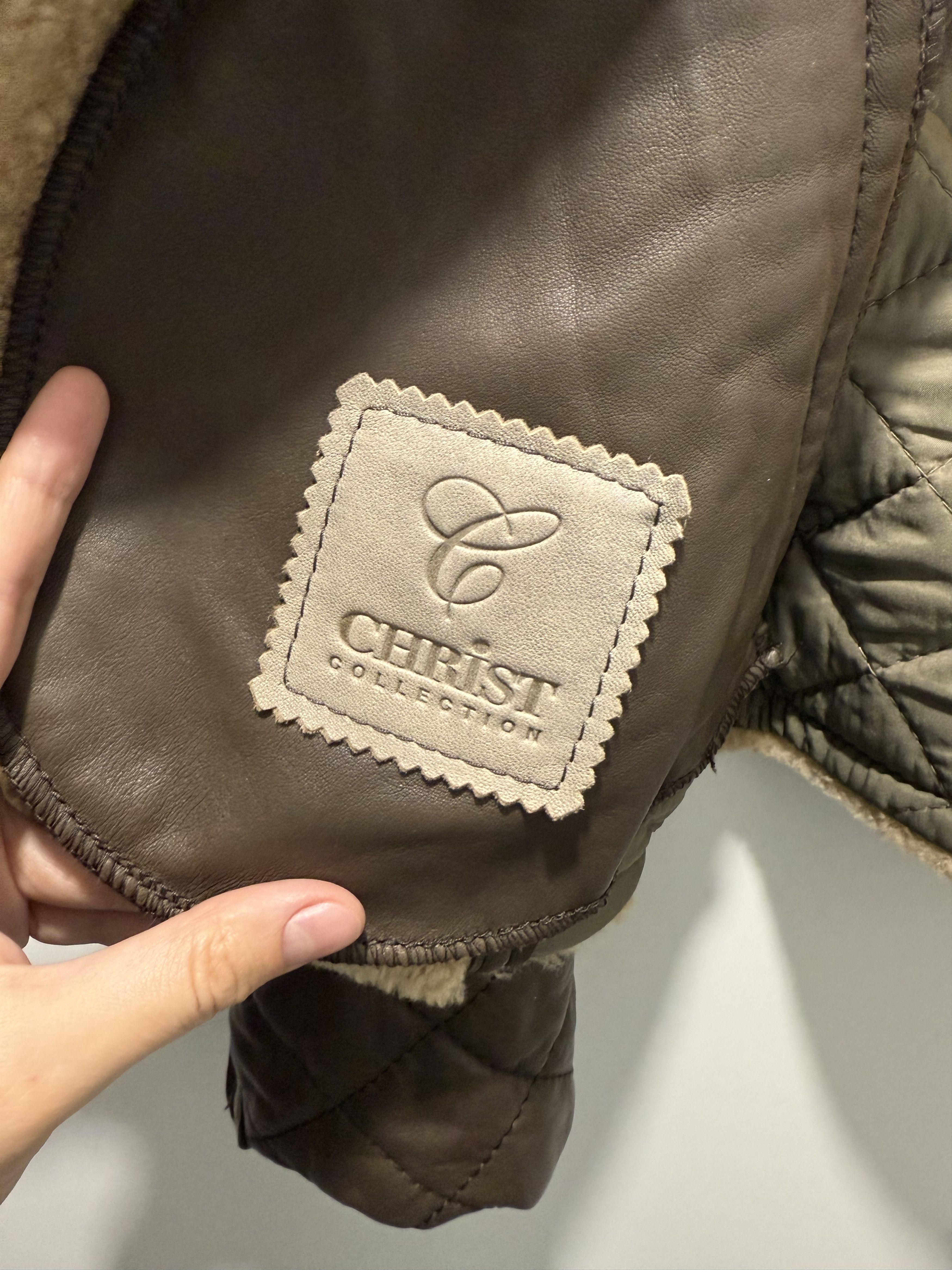 Other Werner Christ Shearling Lambskin Biker Jacket Size M / US 6-8 / IT 42-44 - 7 Thumbnail